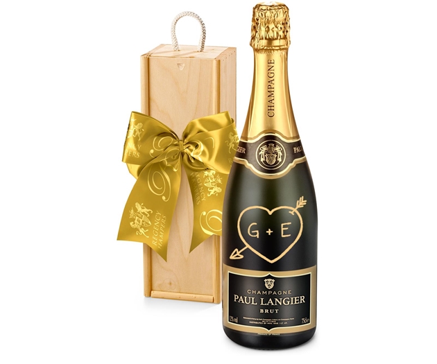Valentine's Day Paul Langier Champagne Gift Box With Engraved Personalised Bottle